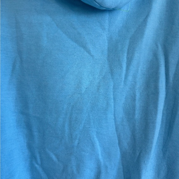 Aviator Nation Light Blue Zip-Up Hoodie with Multicolor Chest Stripes - Picture 8 of 9